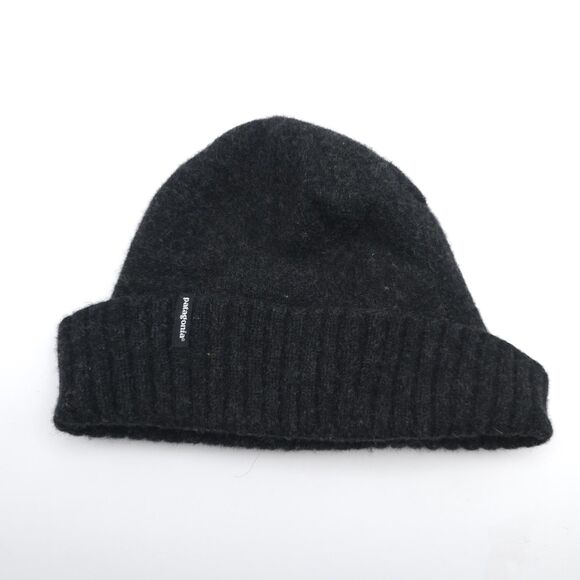 PATAGONIA‎ Wool Knit Beanie Black Winter Hat Unisex One Size main image 5